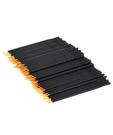 Rotekt 100pcs Disposable Eyeliner Brush Hard Head Eyeliner Liquid Brush Eye Shadow Brush Makeup Tool