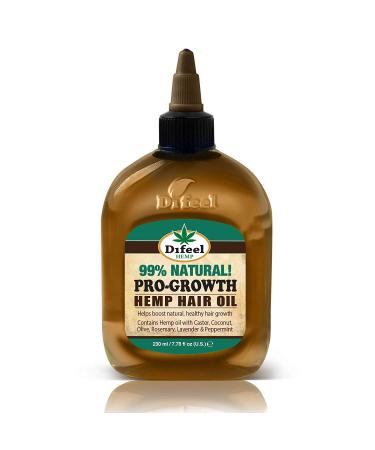 Difeel Hemp 99% Natural Hemp Hair Oil - Pro-Growth 7.78 ounce (Pack of 3)