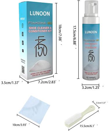 Mashin Fz150 Shoe Cleaner | Foamzone 150 Shoe Cleaner | Foamzone 150 Shoe Cleaner Kit for White Shoes | Remove Stain Dirt and Grime | FoamZone 150 Shoe Cleaner & Conditioner Kit 1pcs - Buy Online on SooperMarket.com