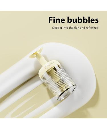 Foam Maker for Face Wash - Transparent Manual Facial Cleanser Foamer Type - Fine Foam Skincare Cleaner Tools for Face Cleanser Shampoo Shower Gel Deep Cleansing Light Yellow - Buy Online on SooperMarket.com