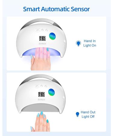 Buy SUNUV SUN6 UV LED Nail Lamp for Gel Polish - Automatic Sensor & Fast Drying - International Shipping Available - Buy Online on SooperMarket.com