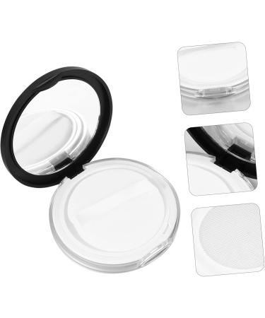 NOLITOY Make Up Mirrors 2pcs Box Loose Box 5g Case Bottle Bulk Travel Plastic Stand Black 7.5x7.5cm - Buy Online on SooperMarket.com