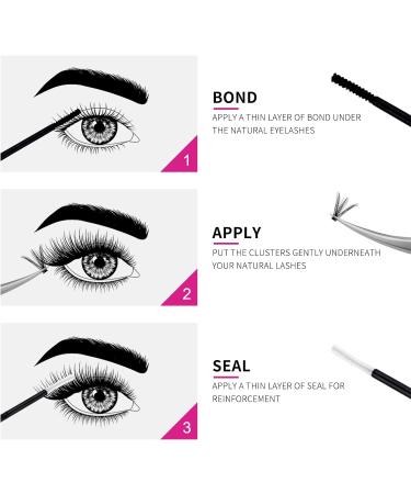 FADLASH Eyelashes Glue - Latex-Free Lash Adhesive for Individual Cluster Extensions | 48-72 Hours Hold | Suitable for Sensitive Eyes | Pink - Buy Online on SooperMarket.com