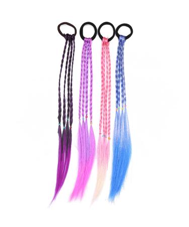 Liwein 16Pcs Colorful Hair Extensions | Vibrant Gradient Strands for Kids & Women | Perfect Braided Hair Accessories - Buy Online on SooperMarket.com