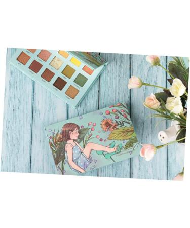 CANIGHT 1pc 15 Cosmetic Pallet Compact Glitter Eye Eye Shadow Green - Buy Online on SooperMarket.com