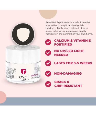 Revel Nail Dip Powder Nail Kit - Fall Nails 4 Color Starter Set - French Manicure Alternative - Long Lasting Gel Polish - Berry Shade - Buy Online on SooperMarket.com