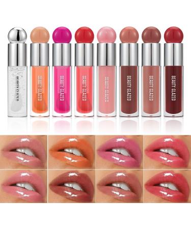 Big Brush Head Lip Gloss Moisturizing & Nourishing Lip Oil Non-Sticky Long Lasting Jelly Liquid Lipsticks Lip Tint Lip Glaze Makeup Gift for Women (# 103) - Buy Online on SooperMarket.com