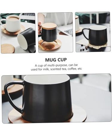 Zerodeko Holiday Coffee Mugs 1 Set Ceramic Coffee Mug Buffalo Milk with Cover Office Ceramics Holiday Coffee Cups - Buy Online on SooperMarket.com