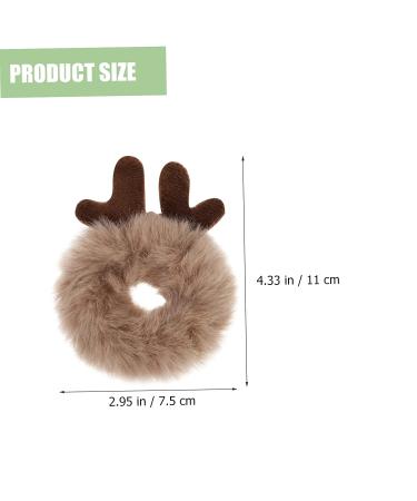 KALLORY Toddler Hair Tie 4pcs Ponytail Fluffy Bands - Cute Animal Scrunchies for Girls & Women - Buy Online on SooperMarket.com