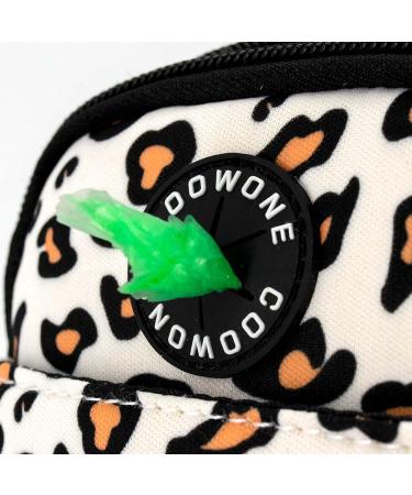COOWOON GASSI BACK DOG Crossbody Bag - Dog Walking Essential with Poop Bag Dispenser Ideal for Toys & Accessories - Stylish White Leopard Design - Buy Online on SooperMarket.com