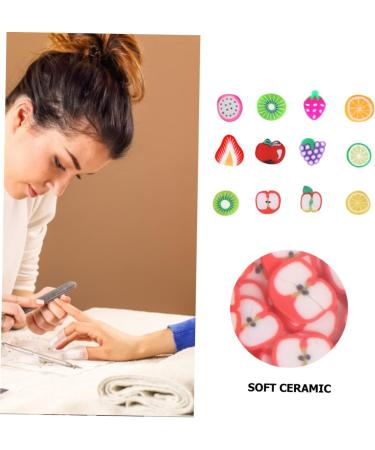 FRCOLOR 4800 Pcs 12 Fruit Sliced nail Art Accessories 3d Nail Charms Nail Diy Slices Nail Art Fruit Flatback Buttons Decor Nail Manicure Fruit Slices Nail Decals Flowers - Buy Online on SooperMarket.com