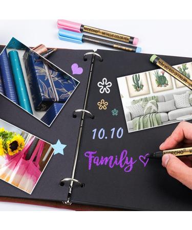 26 Colors Medium Tip Metallic Paint Pens - Ideal for Easter Egg Art, Rock Painting, Card Making, Scrapbook Crafts, DIY Photo Album on Black Paper - Buy Online on SooperMarket.com