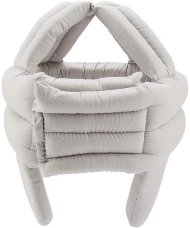 Breathable Protective Hat for Seniors | Impact Prevention Head Cap with Hearing Protection - Light Grey - Buy Online on SooperMarket.com