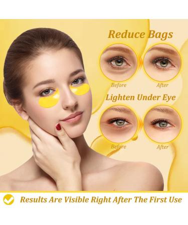 OUOYYO 24K Golden Eye Mask (60 PCS) - Collagen Eye Patches for Dark Circles, Wrinkles, & Puffy Eyes - Face Care Beauty - Buy Online on SooperMarket.com