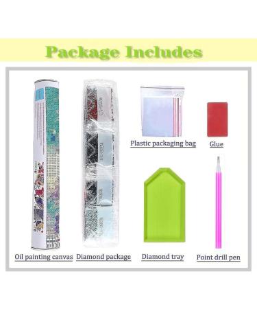 Mushroom Flower Butterfly Skeleton Moon Diamond Painting Kit - 6 Pack DIY 5D Full Drill Diamond Art Set for Adults | Gem Craft and Home Decor - 12x16inch - Buy Online on SooperMarket.com
