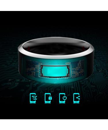Riversmerge RFID White Ceramics Smart Finger Ring T5577 Chip 125KHZ - Unisex Size 7# (White Blank) - Buy Online on SooperMarket.com