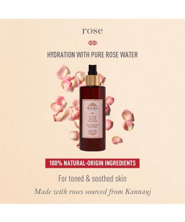 Kama Ayurveda Pure Rose Water Face and Body Mist - 200ml | Natural Hydrating Mist for Glow & Refreshment - Buy Online on SooperMarket.com