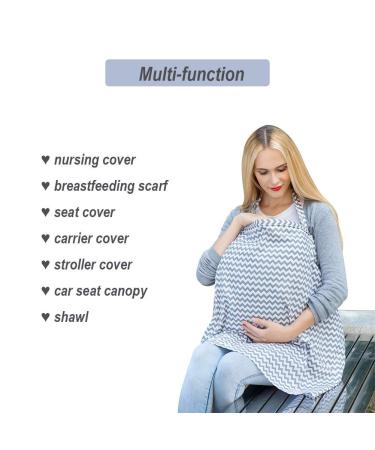 Soft & Breathable Nursing Cover | Still Towel for On-the-Go Breastfeeding | Privacy Guard 100x70cm - Buy Online on SooperMarket.com
