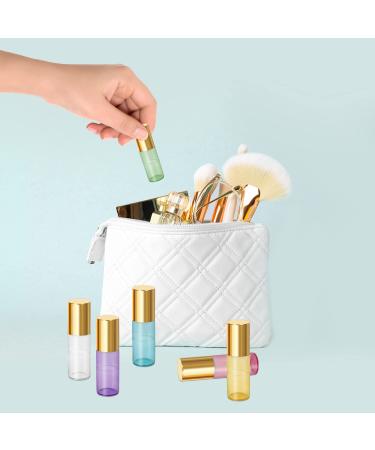 Pinkiou 5ml Glass Roller Bottles with Stainless Steel Balls Essential Oil Empty Bottles & Corkscrew for International Shipping - Buy Online on SooperMarket.com