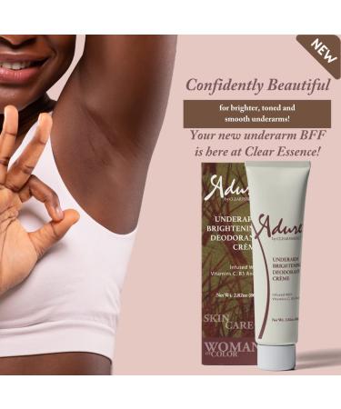 Clear Essence Adure Underarm Brightening Deodorant Cream - Dark Spot Corrector for Body Intimate Areas - Gentle Formula for Odor Removal 2.82oz - Buy Online on SooperMarket.com