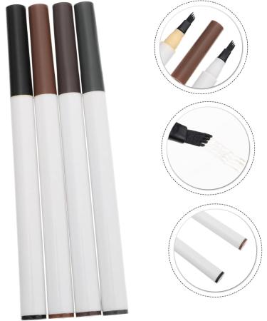 CANIGHT 4pcs Four Forked Eyebrow Pencil Cosmetic Four-head Eyebrow Pens Eye Makeup Pencil Eyebrow Filler Abs - Buy Online on SooperMarket.com