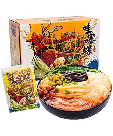 Liuzhou Luosifen 308g*10 Bag Guangxi Specialty Screw Powder Liuzhou Rice Noodles hot and Sour Noodles hot and Spicy Rice Noodles Instant Noodles 10 Pack