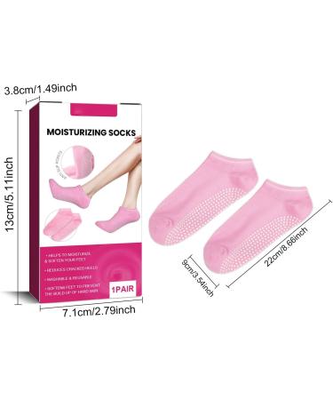 Pedicure Socks Comfortable Non-Slip Foot Care Moisture Socks 2 Pairs for Dry Cracked Feet - Buy Online on SooperMarket.com
