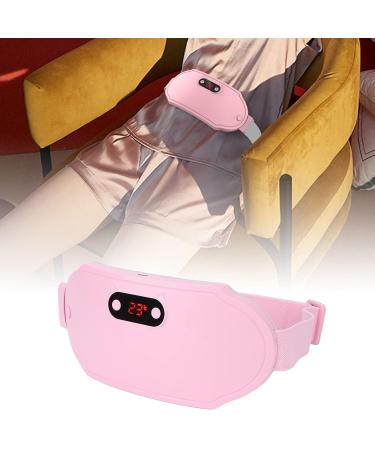 Menstrual Heating Pillows for Women - Portable Electric Heating Belt with 6-Speed Vibration & Fast Heating - Pink - Buy Online on SooperMarket.com