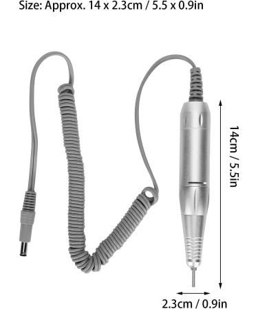 Nail Drill Handpiece Electric Nail Drill Pen Handle Handpiece for Manicure Nail Drill Replacement Handpiece for Nail Polisher Grinder Handpiece Pen Nail Drill Accessory - Buy Online on SooperMarket.com