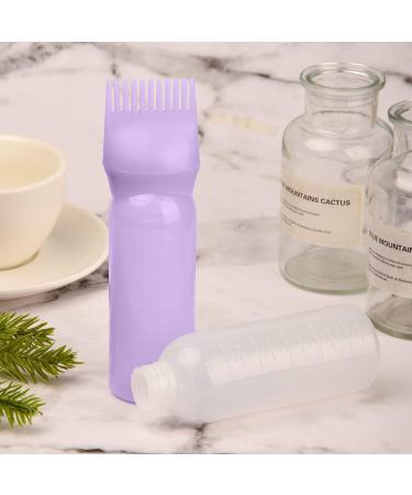 NAUZE 1 Pack Purple Hair Dye Brush Bottle Root Comb Applicator Bottle Hair Coloring Dye Applicator Scalp Treatment Bottle (Purple) - Buy Online on SooperMarket.com