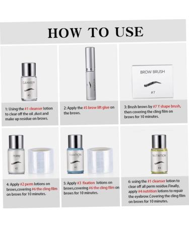 Beauty Brows Kit for 45-60 Days 3D Eyebrow Lamination Kit Natural Trendy Long Lasting Perming Eyebrow Kit for Home Use - Buy Online on SooperMarket.com