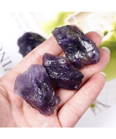 for 50g/Bag Natural Amethyst Raw Crystal deep Purple Rough SpecimenCrystal Quartz Stones and Minerals Fish Tank Stone Component - Buy Online on SooperMarket.com