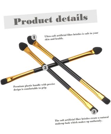 MUSISALY 20pcs Double Ended Eyeshadow Brush Beauty Supply Dual Sided Eyeshadow Makeup Tool Eyeshadow Applicator Eye Shadow Brush for Makeup Double-headed Eyeshadow Brush Cosmetics Kit - Buy Online on SooperMarket.com