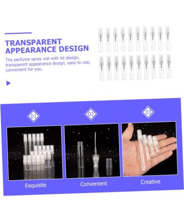 Angoily 40 Pcs Refillable Perfume Spray Vials - Small Portable Travel Glass Bottles 0.1 Oz - Ideal for Samples & On-the-Go Fragrance - Buy Online on SooperMarket.com