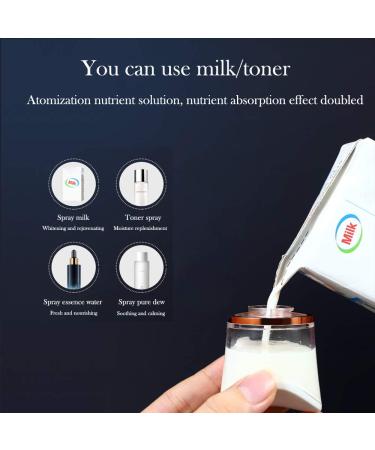 FANTEXY Nano Facial Mister with Skin Analyzer & Moisture Tester - Portable Mini Cool Face Mist Steamer for Eyelash Extensions & Hydration - Buy Online on SooperMarket.com
