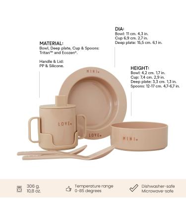 Design Letters Mini Favourite Starter Set- Beige | Non-Toxic, 100% BPA, BPS, and Phthalates-Free - Buy Online on SooperMarket.com