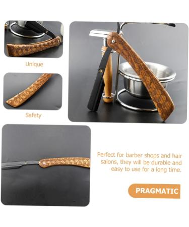 Angoily Manual Razor for Men - Premium Stainless Steel Facial Hair Shaver Mustache Trimmer & Barba Afeitadora - Buy Online on SooperMarket.com