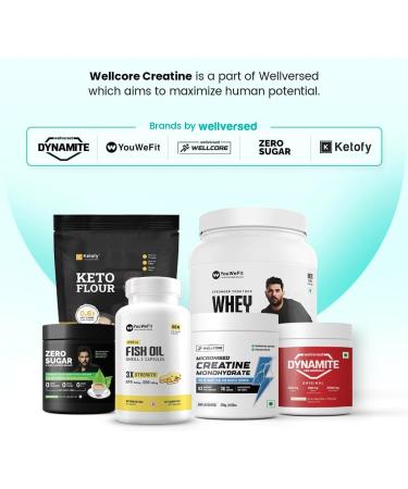 Wllcor - Pure Micronised Creatine Monohydrate (Unflavoured 33 Servings) | Rapid Absorption | Enhanced Muscle strength & Power - Buy Online on SooperMarket.com