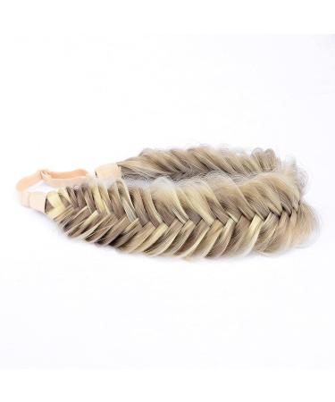 DIGUAN Wide Fishtail 2 Strands Synthetic Hair Braided Headband - Bohemian Beauty Accessory for Women and Girls - Buy Online on SooperMarket.com