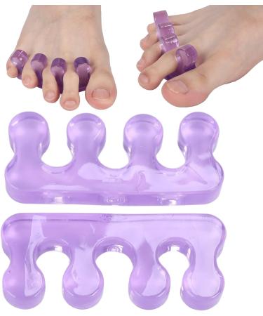 Pack of Purple Silica Gel Toe Separators Bunion & Hammer Toe Relief Stretchers | Best Toe Straighteners - Buy Online on SooperMarket.com