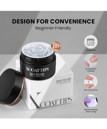 btartboxnails XCOATTIPS Solid Nail Glue Gel - 30g | Strong Long-Lasting UV Gel for Press-On & Acrylic Nails - Buy Online on SooperMarket.com