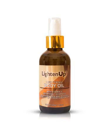 OMIC LightenUp  Skin Brightening Body Oil - 4.2 fl oz / 125 ml - Hyperpigmentation Body Seum  Dark Spot Remover  for Men and Women with Vitamin E  Shea Butter  Almond Oil Brightening Oil