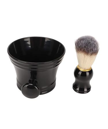 Black Shaving Brush Tool | Professional Soft Synthetic Bristles for Barbers | International Shipping Available - Buy Online on SooperMarket.com