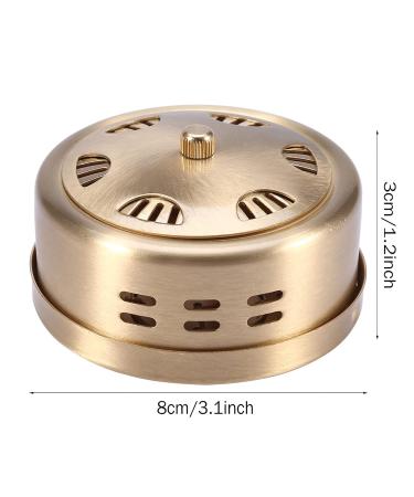 Adjustable Copper Moxibustion Box - 3 Corridors Thickened Acupuncture Moxa Burner Holder Temperature Control for Elderly Care - Buy Online on SooperMarket.com