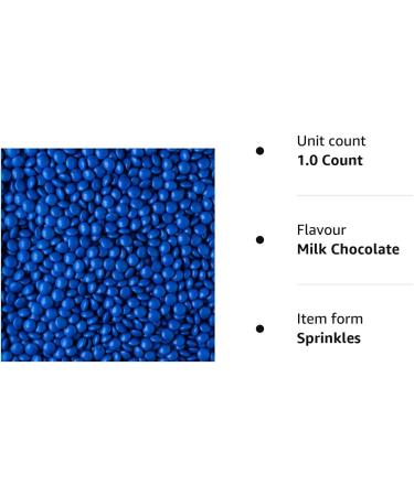 Coloured Milk Chocolate Beans - 30g or 100g - Cake Cupcake & Cookie Decoration Sprinkles (Royal Blue 100g) Royal Blue 100g - Buy Online on SooperMarket.com
