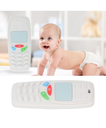 Silicone Baby Teething Toy - Mobile Phone Shaped Chew Toy (Milky White) - Buy Online on SooperMarket.com