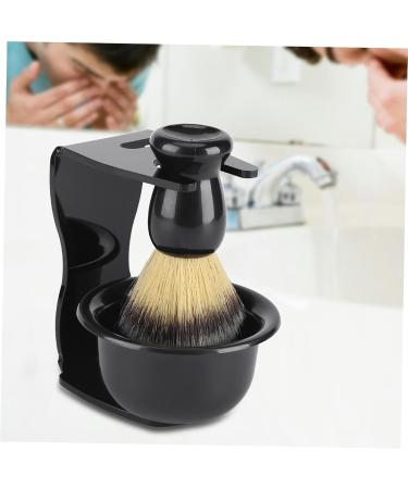 Complete Men's Shaving Kit - Synthetic Brush Stand & Bowl | Exfoliating Bristles for Ultimate Shaving Experience - Buy Online on SooperMarket.com