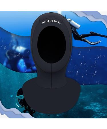 XUKER Neoprene Wetsuit Hood 3/2mm - Diving & Surfing Thermal Cap - Black X-Large - Buy Online on SooperMarket.com