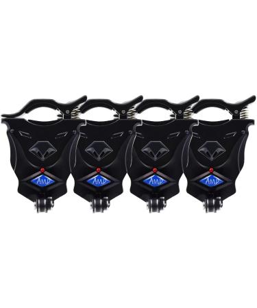 Wingsflying Electronic Overwatch Fishing Bite Alarm High Sense Straight Line Bite Indicator Black(4Pcs)