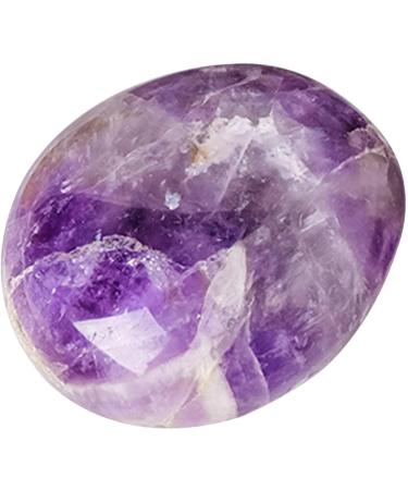 Amethyst Thumb Pocket Stone - Polished Energy Crystal Stone Polished Energy Crystal Stone Crystal Polished Gemstone for Stress Relief Meditation - Buy Online on SooperMarket.com